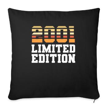 Anniversaire édition limitée 2001 - Housse de coussin décorative 45 x 45 cm - noir - Devant