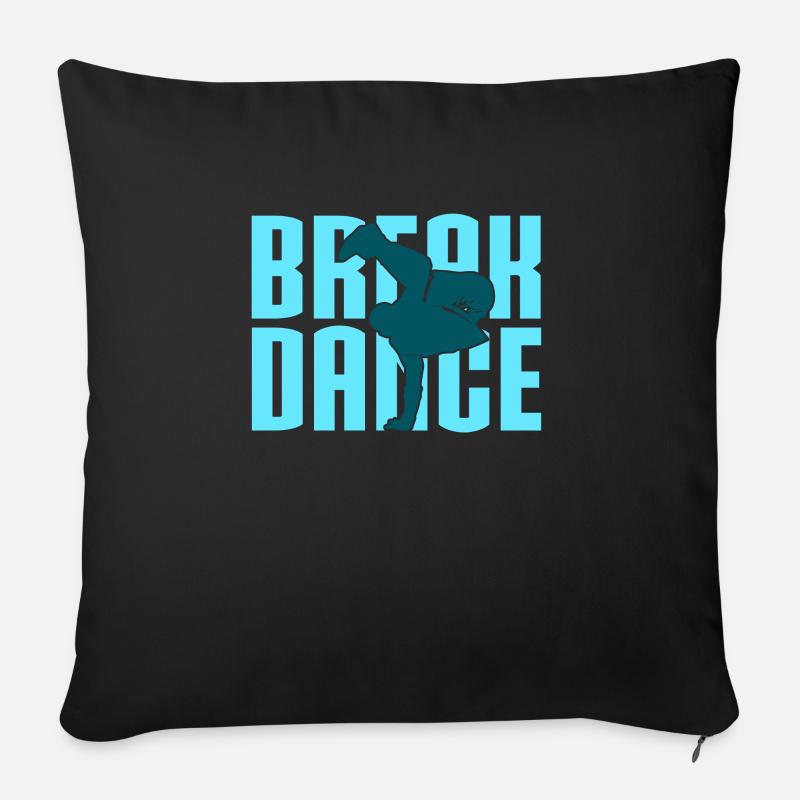 Breakdance - Sofakissenbezug 45 x 45 cm - Schwarz
