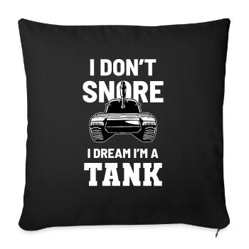 Tank - Sofakissenbezug 45 x 45 cm - Schwarz - Vorne