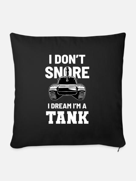 Tank - Sofakissenbezug 45 x 45 cm - Schwarz