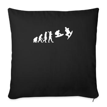 Wakeboarding Développement - Housse de coussin décorative 45 x 45 cm - noir - Devant