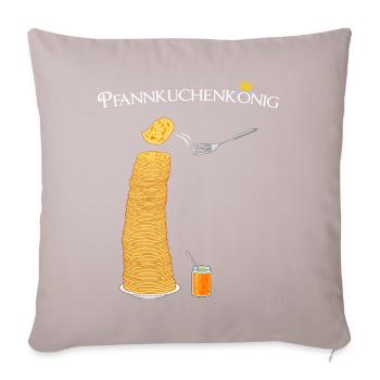 Pancakes, pancake king, hobby cook, cooking - Sofa pillowcase 17,3'' x 17,3'' (45 x 45 cm) - light taupe - Front