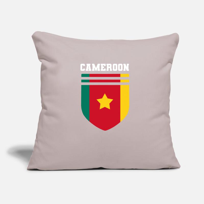 Drapeau du Cameroun Housse de coussin décorative 45 x 45 cm
