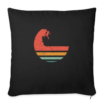 Bloc de bloc - Housse de coussin décorative 45 x 45 cm - noir - Devant