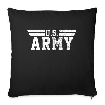 US Army - Sofa pillowcase 17,3'' x 17,3'' (45 x 45 cm) - black - Front