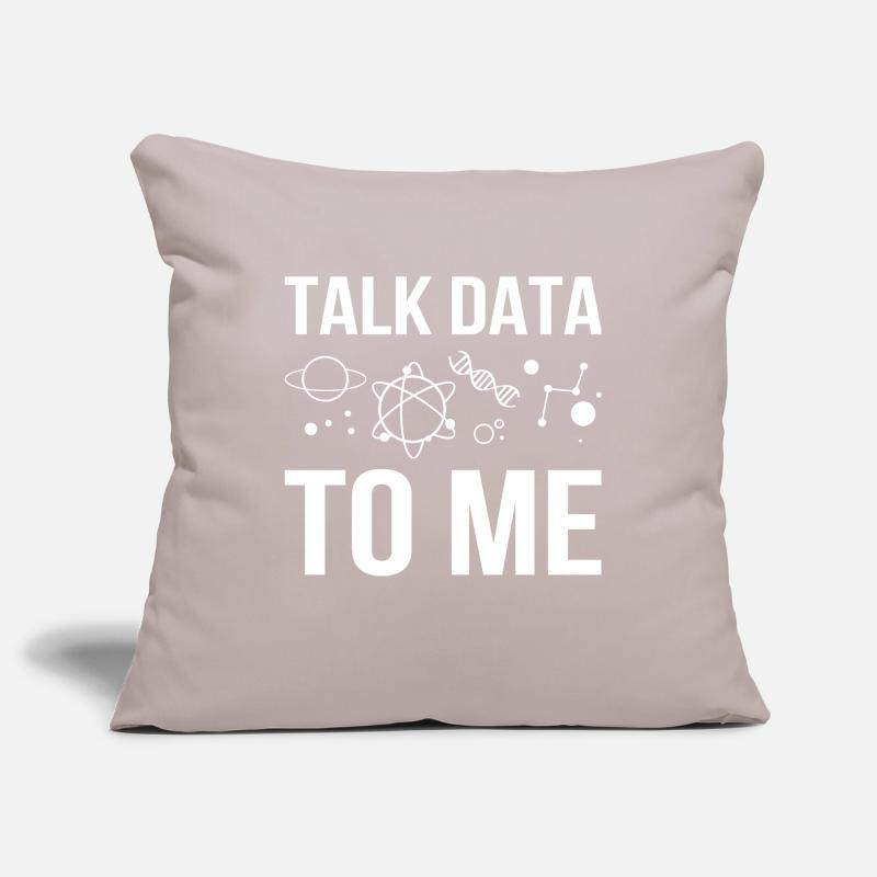 Talk Data To Me programmer software Sofa pillowcase 17,3'' x 17,3'' (45 x 45 cm)