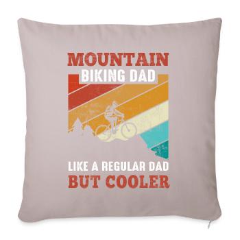 Dad Of The Mountain Bike - Sofa pillowcase 17,3'' x 17,3'' (45 x 45 cm) - light taupe - Front