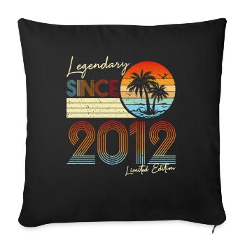Legendary Since 2012 Limited Edition - Sofa pillowcase 17,3'' x 17,3'' (45 x 45 cm) - black - Front