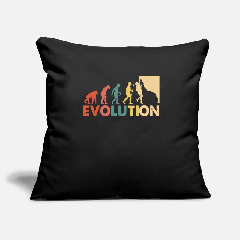 Climbing Evolution Escalade Housse de coussin décorative 45 x 45 cm