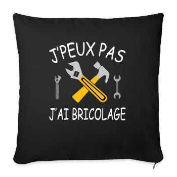 I Can't I HAVE DIY - Sofa pillowcase 17,3'' x 17,3'' (45 x 45 cm) - black - Front
