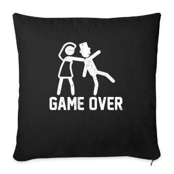 Endgame Hochzeit Liebe Herz Liebe Cooles Geschenk - Sofakissenbezug 45 x 45 cm - Schwarz - Vorne
