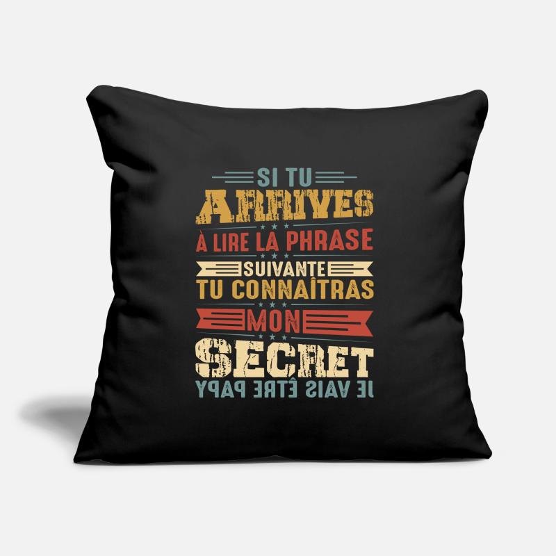 Je Vais Être Papy Annonce Grossesse Papi Grossesse Housse de coussin décorative 45 x 45 cm