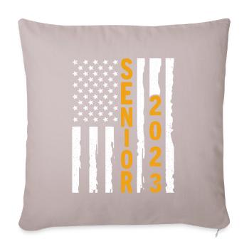 Senior 2023 - Sofa pillowcase 17,3'' x 17,3'' (45 x 45 cm) - light taupe - Front