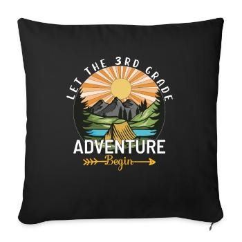 L'aventure De La 3e Année - Housse de coussin décorative 45 x 45 cm - noir - Devant