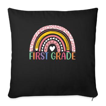 First Grade - Sofa pillowcase 17,3'' x 17,3'' (45 x 45 cm) - black - Front