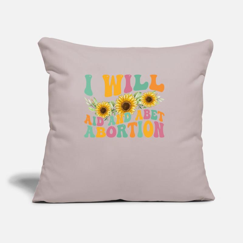 I will help and support abortion Sofa pillowcase 17,3'' x 17,3'' (45 x 45 cm)