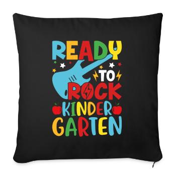 Prêt À Faire Bouger L'école Maternelle - Housse de coussin décorative 45 x 45 cm - noir - Devant