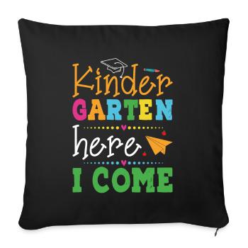 The Nursery School Me Voilà - Sofa pillowcase 17,3'' x 17,3'' (45 x 45 cm) - black - Front