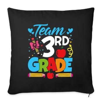 Team 3rd Year - Sofa pillowcase 17,3'' x 17,3'' (45 x 45 cm) - black - Front