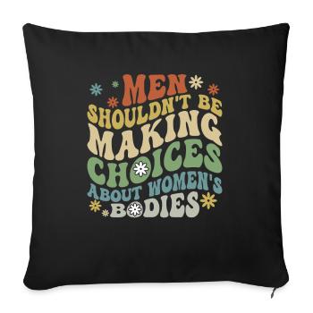 Féministe Féminisme Femme Égalité Idée Cadeau - Housse de coussin décorative 45 x 45 cm - noir - Devant