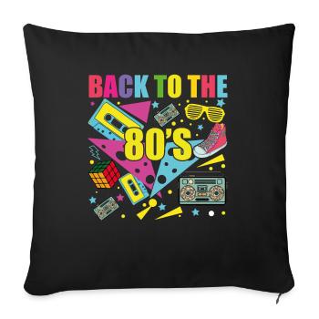 Retour Aux Années 80 - Housse de coussin décorative 45 x 45 cm - noir - Devant