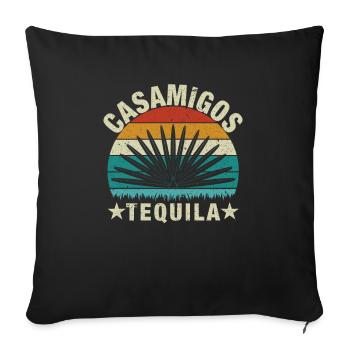 Tequila Casamigos - Housse de coussin décorative 45 x 45 cm - noir - Devant
