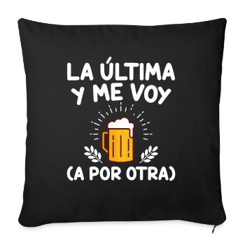 Le Dernier Et Je Vais En Chercher Un Autre - Housse de coussin décorative 45 x 45 cm - noir - Devant