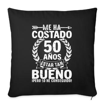 Il M'a Fallu 50 Ans Pour Être Aussi Bon - Housse de coussin décorative 45 x 45 cm - noir - Devant