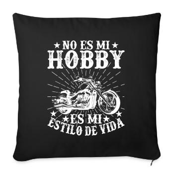 Ce N'est Pas Mon Hobby C'est Mon Style De Vie - Housse de coussin décorative 45 x 45 cm - noir - Devant