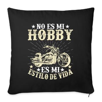 Ce N'est Pas Mon Hobby C'est Mon Style De Vie - Housse de coussin décorative 45 x 45 cm - noir - Devant