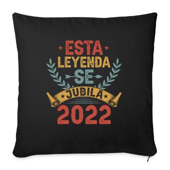 Cette Légende Prend Sa Retraite En 2022 - Housse de coussin décorative 45 x 45 cm - noir - Devant