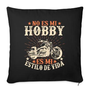 Ce N'est Pas Mon Hobby C'est Mon Style De Vie - Housse de coussin décorative 45 x 45 cm - noir - Devant