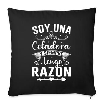Je Suis Un Directeur Et J'ai Toujours Raison - Housse de coussin décorative 45 x 45 cm - noir - Devant