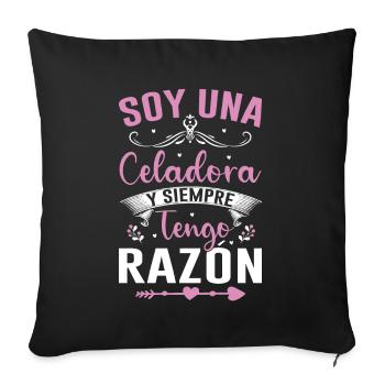 Je Suis Un Directeur Et J'ai Toujours Raison - Housse de coussin décorative 45 x 45 cm - noir - Devant
