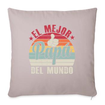 Meilleur Papa Du Monde - Housse de coussin décorative 45 x 45 cm - taupe clair - Devant