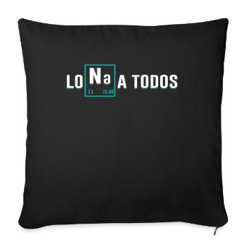 Lona Un Elemento De Sodio Todos - Housse de coussin décorative 45 x 45 cm - noir - Devant