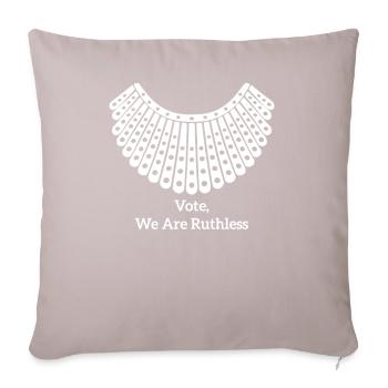 Votez Nous Sommes Impitoyables - Housse de coussin décorative 45 x 45 cm - taupe clair - Devant