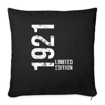 Limitierte Auflage von 1921 - Sofakissenbezug 45 x 45 cm - Schwarz - Vorne