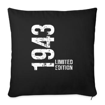 Edition Limitée De 1943 - Housse de coussin décorative 45 x 45 cm - noir - Devant
