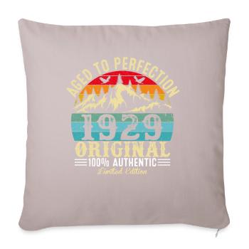 Aged to perfection 1929 Original - Sofa pillowcase 17,3'' x 17,3'' (45 x 45 cm) - light taupe - Front