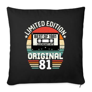 Édition Limitée Du Meilleur De L'original De 1981 - Housse de coussin décorative 45 x 45 cm - noir - Devant