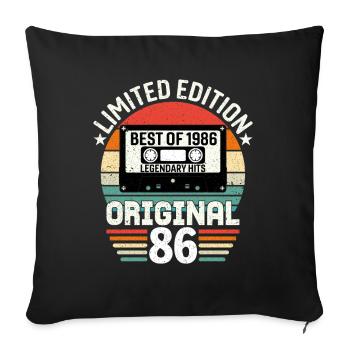 Édition Limitée Du Meilleur De L'original De 1986 - Housse de coussin décorative 45 x 45 cm - noir - Devant