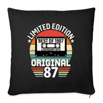 Édition Limitée Du Meilleur De L'original De 1987 - Housse de coussin décorative 45 x 45 cm - noir - Devant