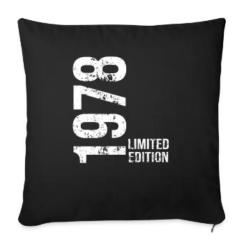 1978 Limited Edition - Sofa pillowcase 17,3'' x 17,3'' (45 x 45 cm) - black - Front