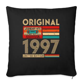 Legendary Original Successes The Best Of 1997 - Sofa pillowcase 17,3'' x 17,3'' (45 x 45 cm) - black - Front
