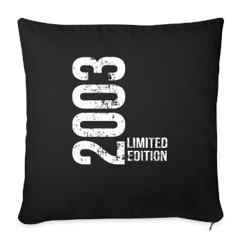 2003 Limited Edition - Sofa pillowcase 17,3'' x 17,3'' (45 x 45 cm) - black - Front