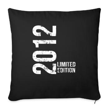 Limited edition of 2012 - Sofa pillowcase 17,3'' x 17,3'' (45 x 45 cm) - black - Front