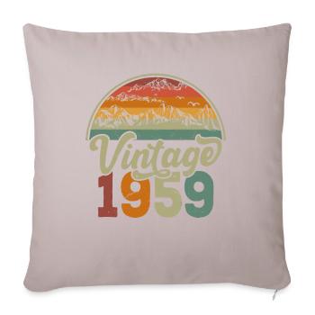 Vintage 1959 - Housse de coussin décorative 45 x 45 cm - taupe clair - Devant