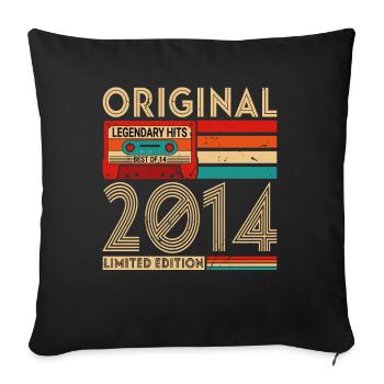 Original Legendary Hits Best of 2014 - Sofa pillowcase 17,3'' x 17,3'' (45 x 45 cm) - black - Front