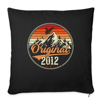 Original 2012 - Sofa pillowcase 17,3'' x 17,3'' (45 x 45 cm) - black - Front